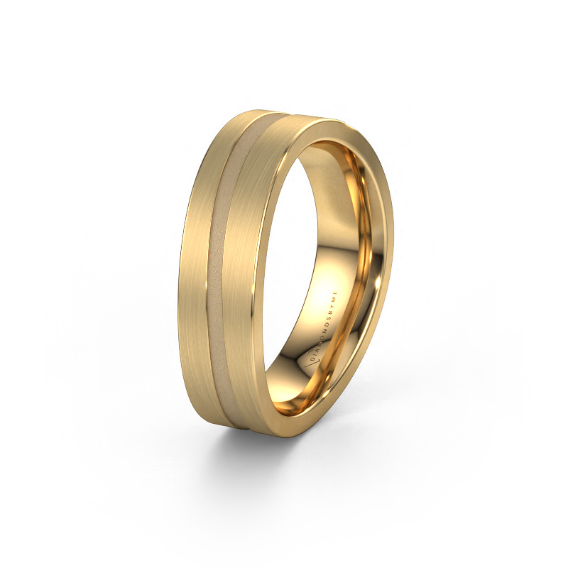 Image of Wedding ring WH2019M 585 gold ±0.24x0.08 in