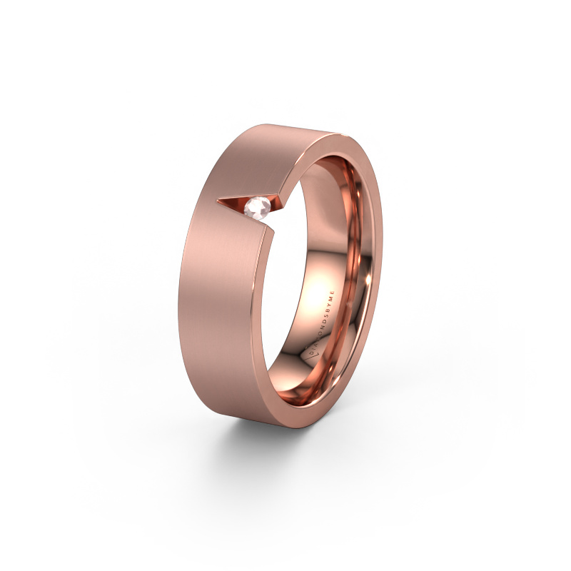 Bild von Ehering WH2023L 585 Roségold ±6x2 mm Morganit Champagner