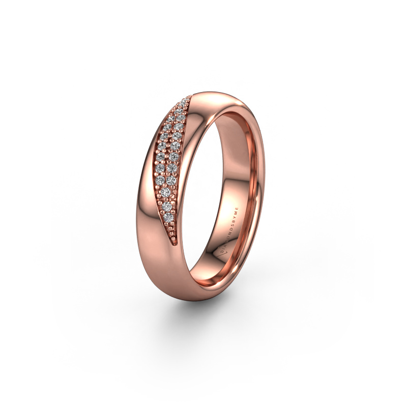 Bild von Ehering WH2025L 585 Roségold ±5x2.2 mm Zirkonia