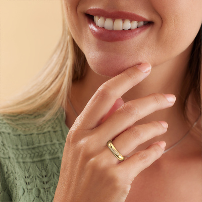 Exclusive brown diamonds ladies gold wedding ring with full