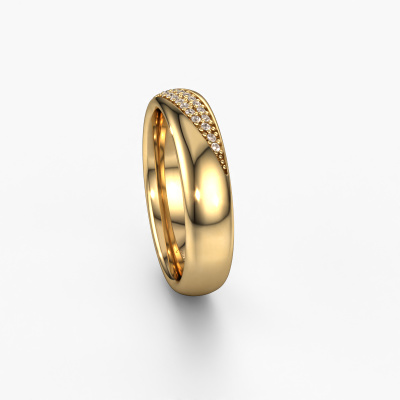 9325070 Golden Diamond-Ring 585er Gold 0.0677oz Big 54/55