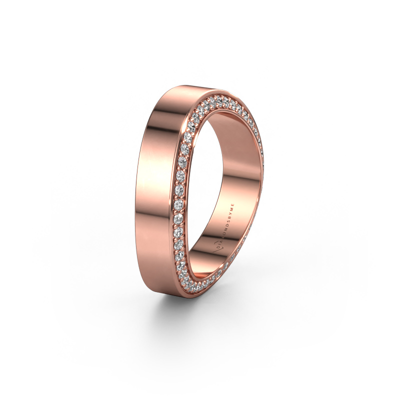 Image of Wedding ring WH2027BM 585 rose gold ±0.20x0.09in Zirconia 1.2 mm
