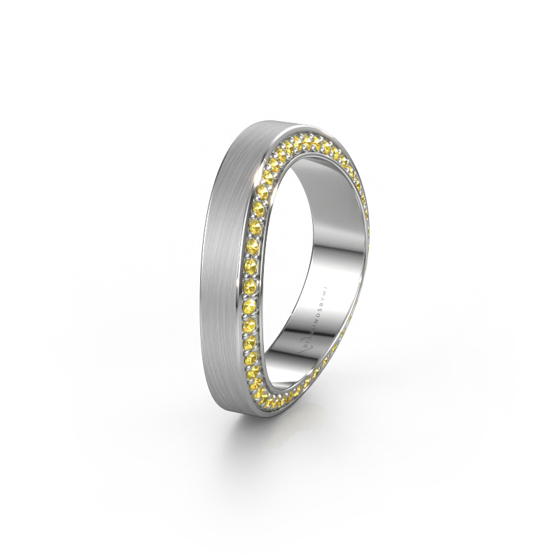 Bild von Ehering WH2029AM 585 Weißgold ±5x2.2 mm Gelb Saphir