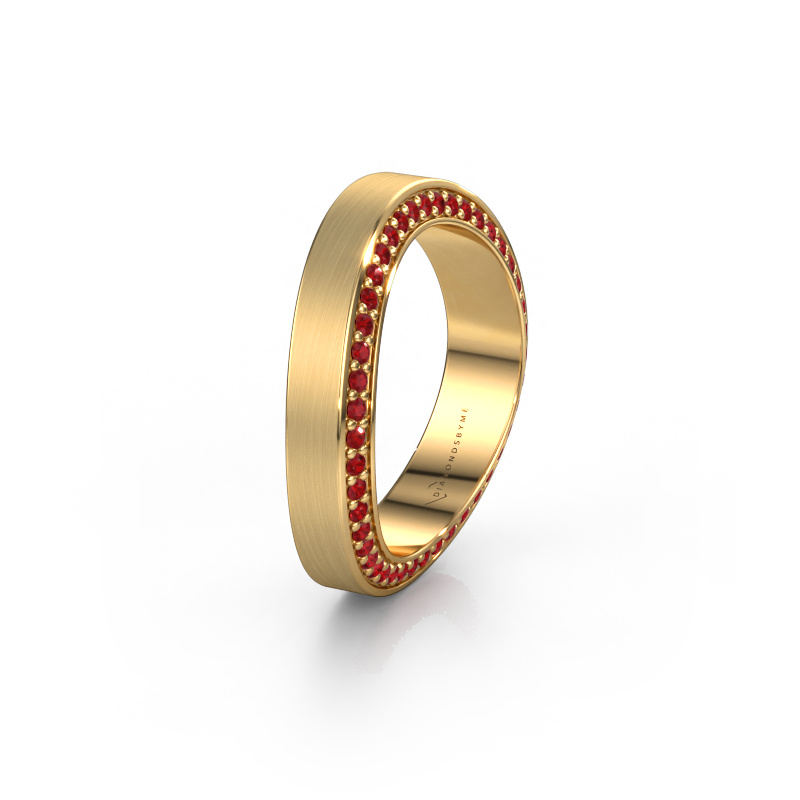 Image of Wedding ring WH2029AM 585 gold ±5x2.2 mm Ruby