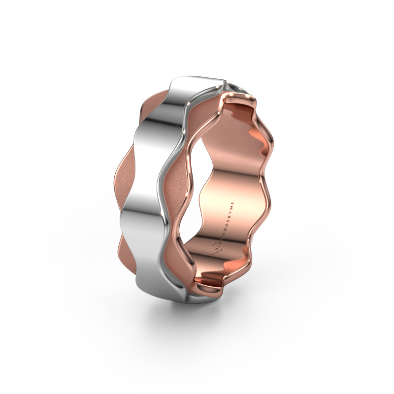 Image of Wedding ring WH2033P 585 rose gold ±0.28x0.09in