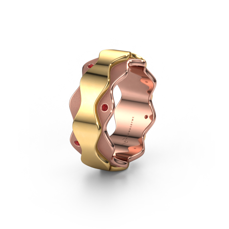 Bild von Ehering WH2034P 585 Roségold ±7x2.4 mm Rubin