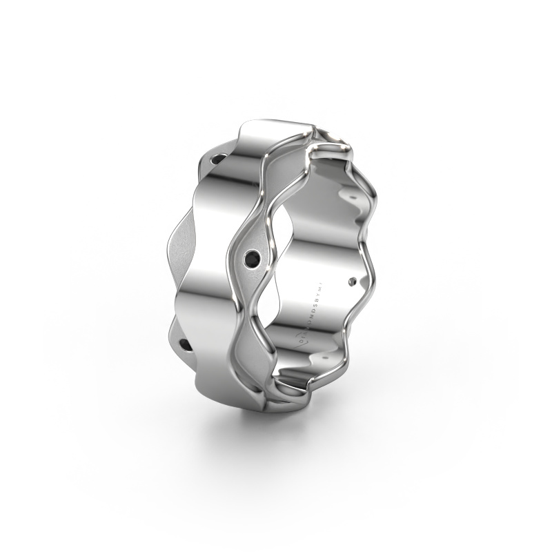 Bild von Ehering WH2034P 950 Platin ±7x2.4 mm Schwarz Diamant