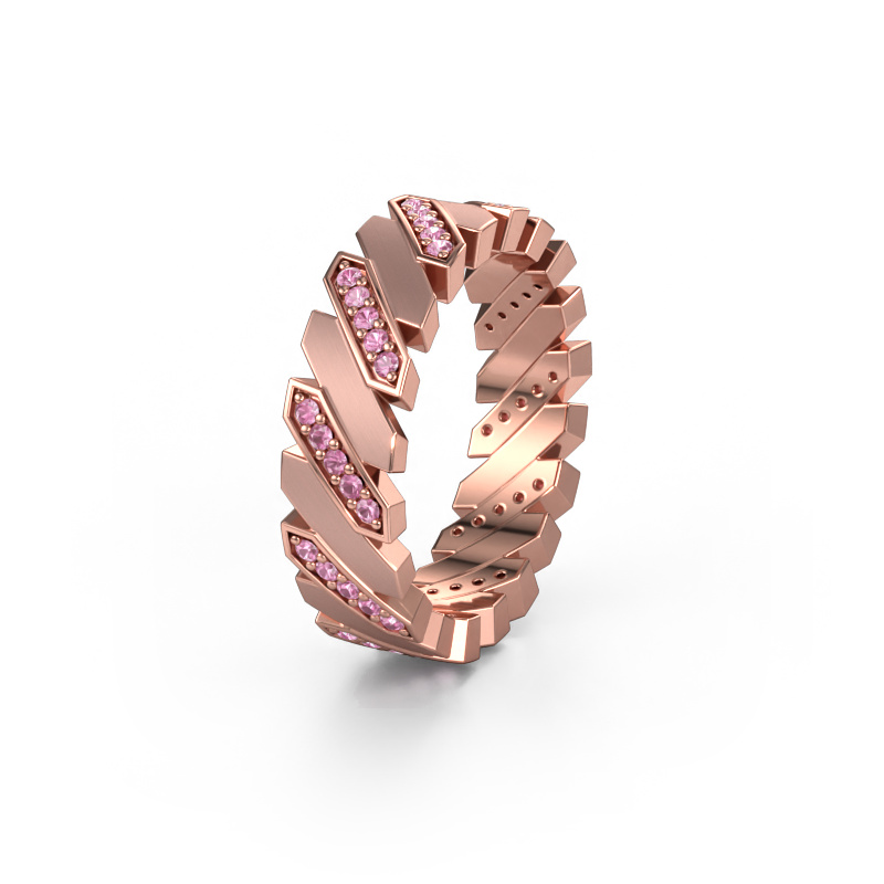 Bild von Ehering WH2036L 585 Roségold ±7x2.2 mm Pink Saphir