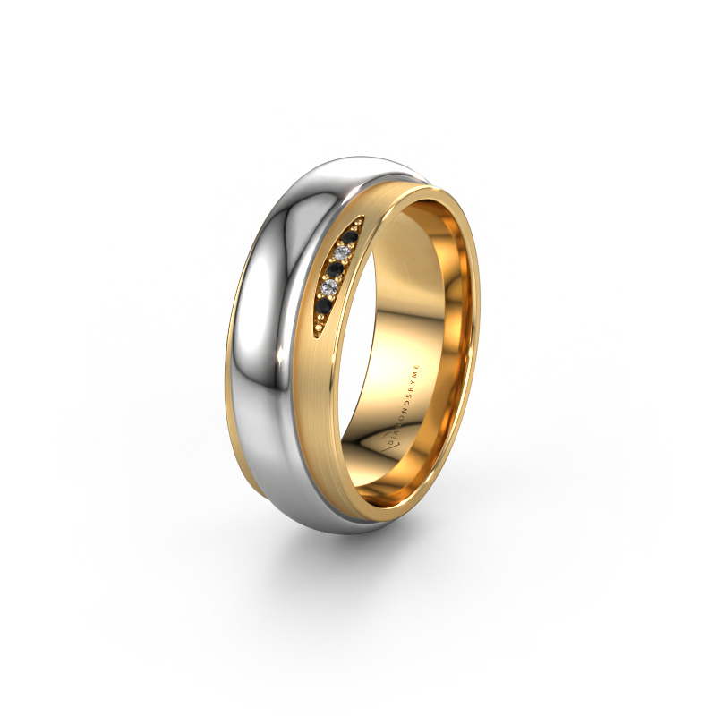 Image de Alliance WH2038L 585 or jaune ±7x2.4 mm Diamant noir