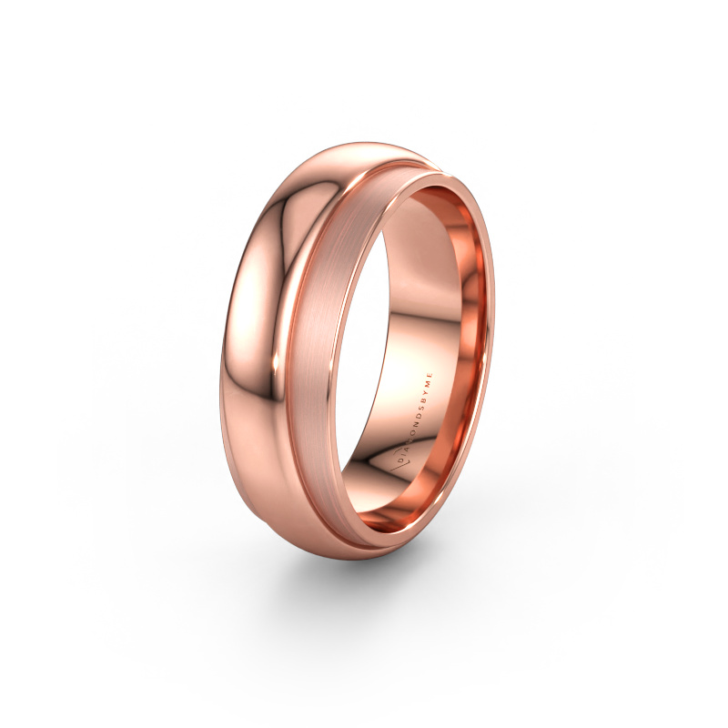 Immagine di Fede nuziale WH2038M 585 oro rosa ±7 x 2,4 mm
