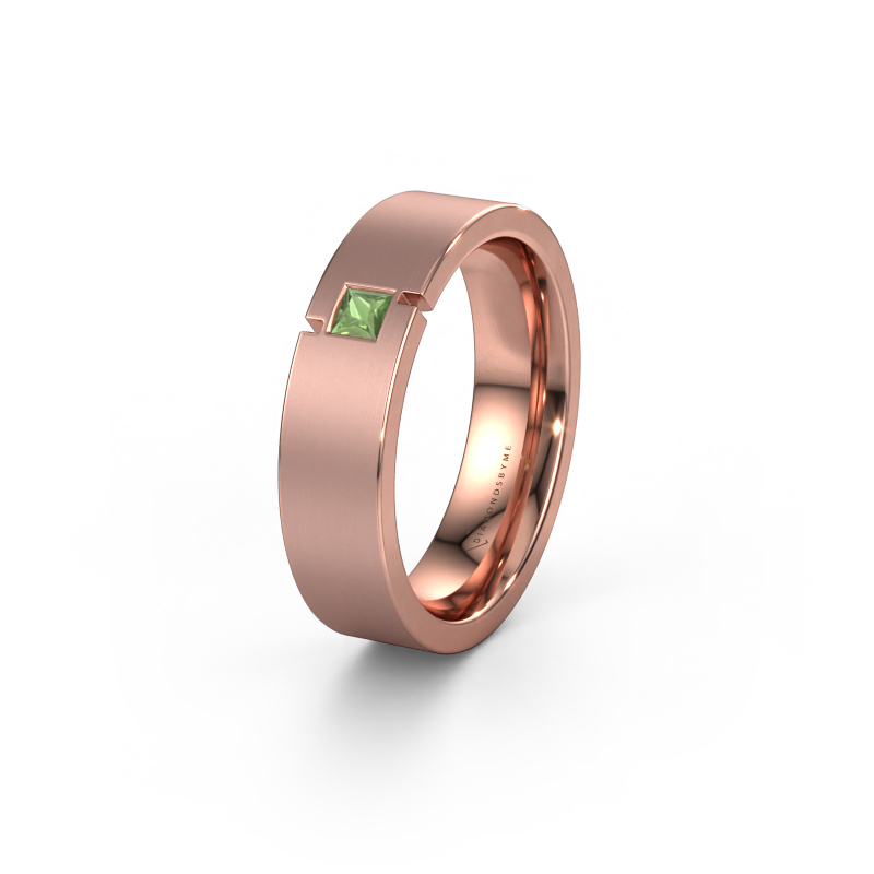 Bild von Ehering WH2040L 585 Roségold ±5,5x2.2 mm Turmalin grün