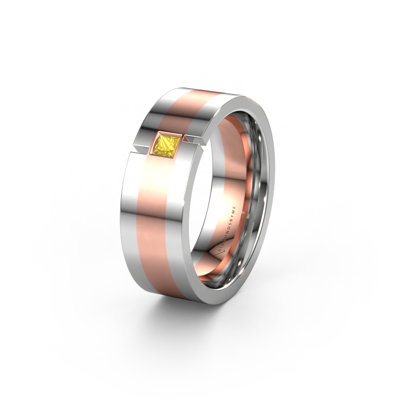 Bild von Ehering WH2042P 585 Roségold ±7x2.4 mm Gelb Saphir