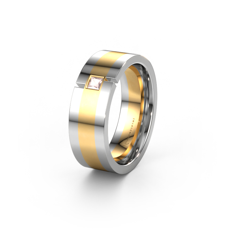Bild von Ehering WH2042P 585 Gold ±7x2.4 mm Morganit Champagner
