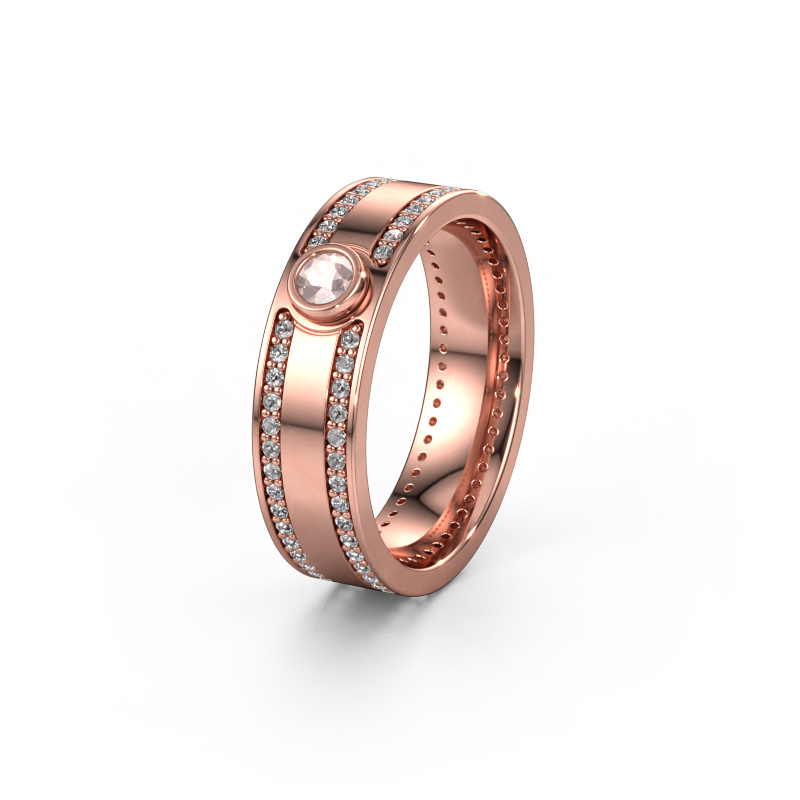 Bild von Trauring WH2044P 585 Roségold ±6x2 mm Morganit Champagner