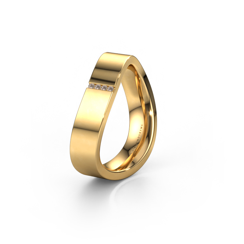 Bild von Ehering WH2046LP 585 Gold ±5x2.2 mm Braun Diamant