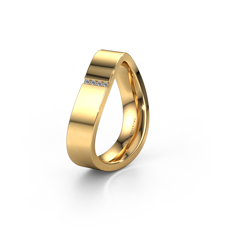 Image of Wedding ring WH2046LP 585 gold ±0.20x0.09in Lab grown diamond