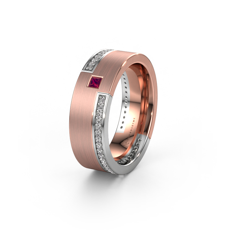 Image de Alliance WH2048L17DM 585 or rose ±7x2.4 mm Rhodolite