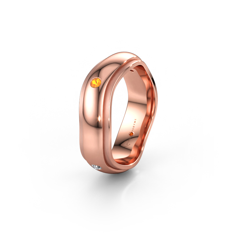 Immagine di Fede nuziale WH2050L26DP 585 oro rosa ±6 x 2,4 mm Citrino