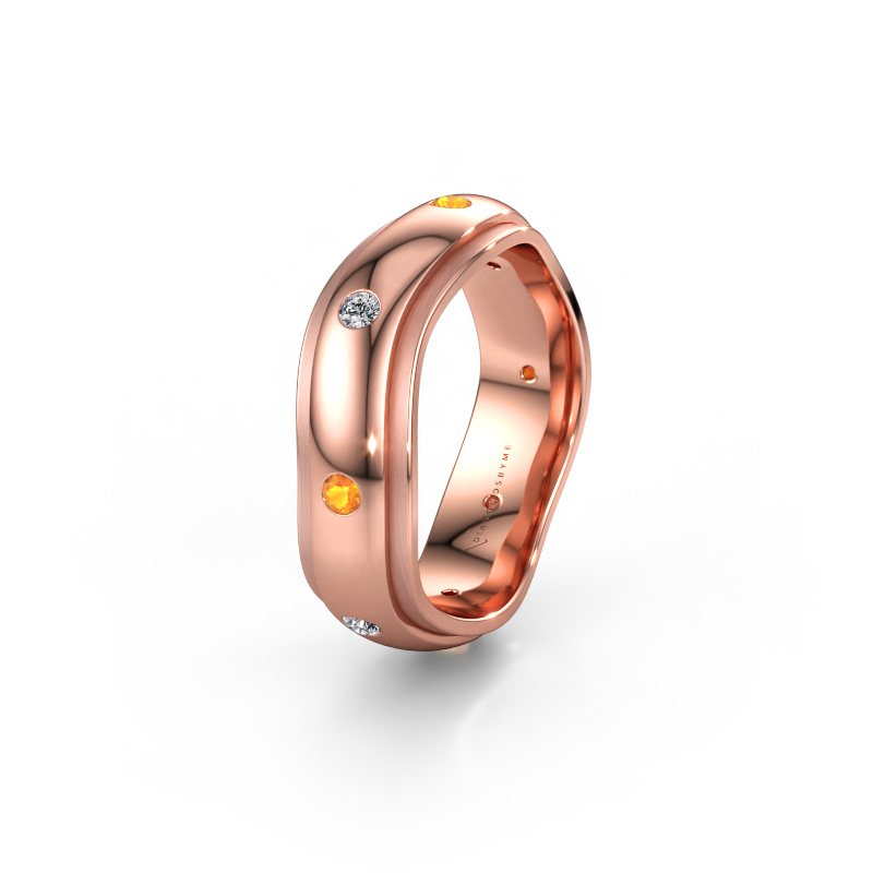 Bild av Vigselring WH2051L26DP 585 roséguld ±6 x 2,4 mm Citrin