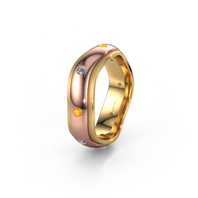 Bild von Ehering WH2051L26DP 585 Roségold ±6x2.4 mm Citrin