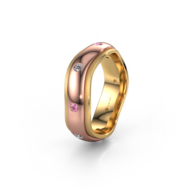 Bild von Ehering WH2051L26DP 585 Roségold ±6x2.4 mm Pink Saphir