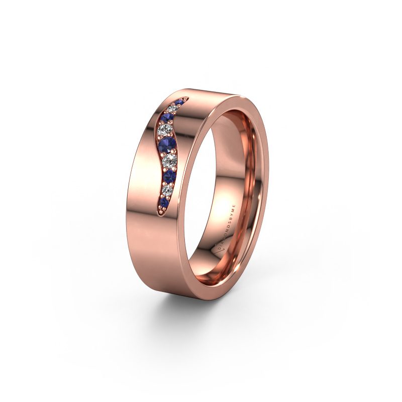 Bild von Ehering WH2053L16BP 585 Roségold ±6x2 mm Saphir