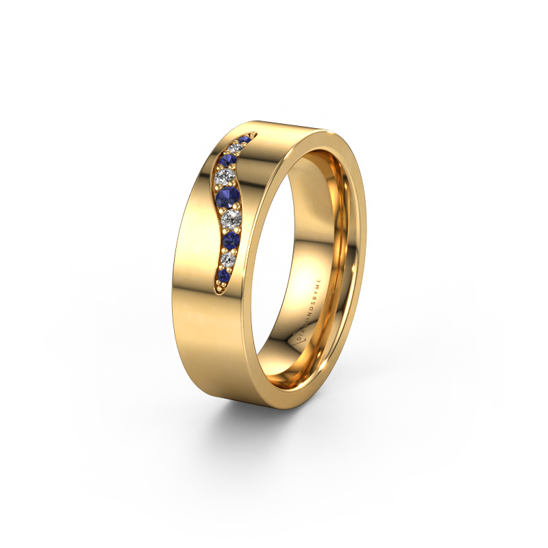 Bild von Ehering WH2053L16BP 585 Gold ±6x2 mm Saphir
