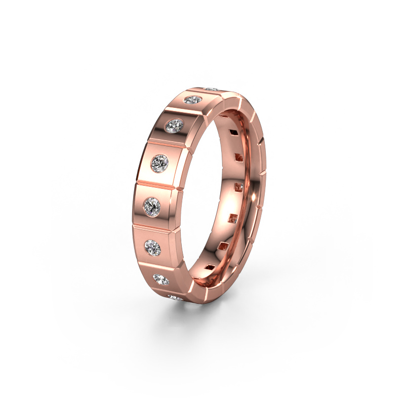 Bild von Ehering WH2055L15DP 585 Roségold ±5x2.4 mm Diamant