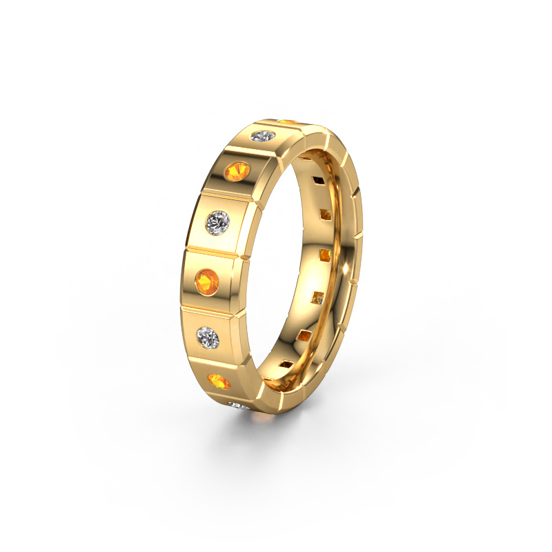 Image de Bague de mariage WH2055L15DP 585 or jaune ±5x2.4 mm Citrine