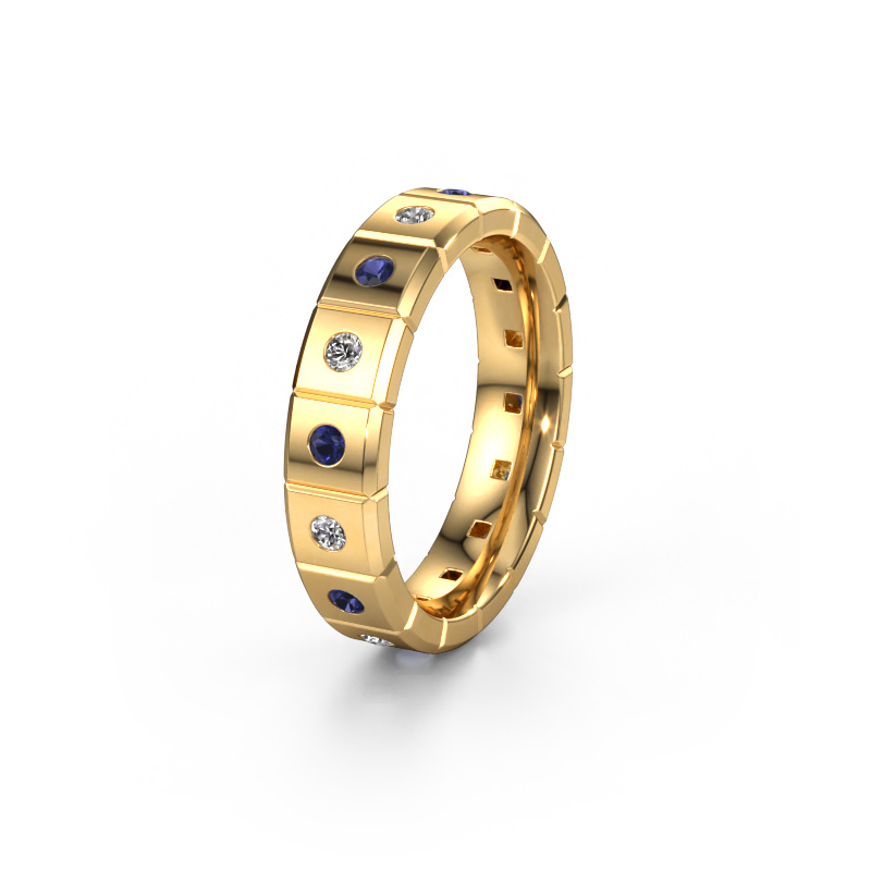 Image of Weddings ring WH2055L15DP 585 gold ±0.20x0.09in Sapphire