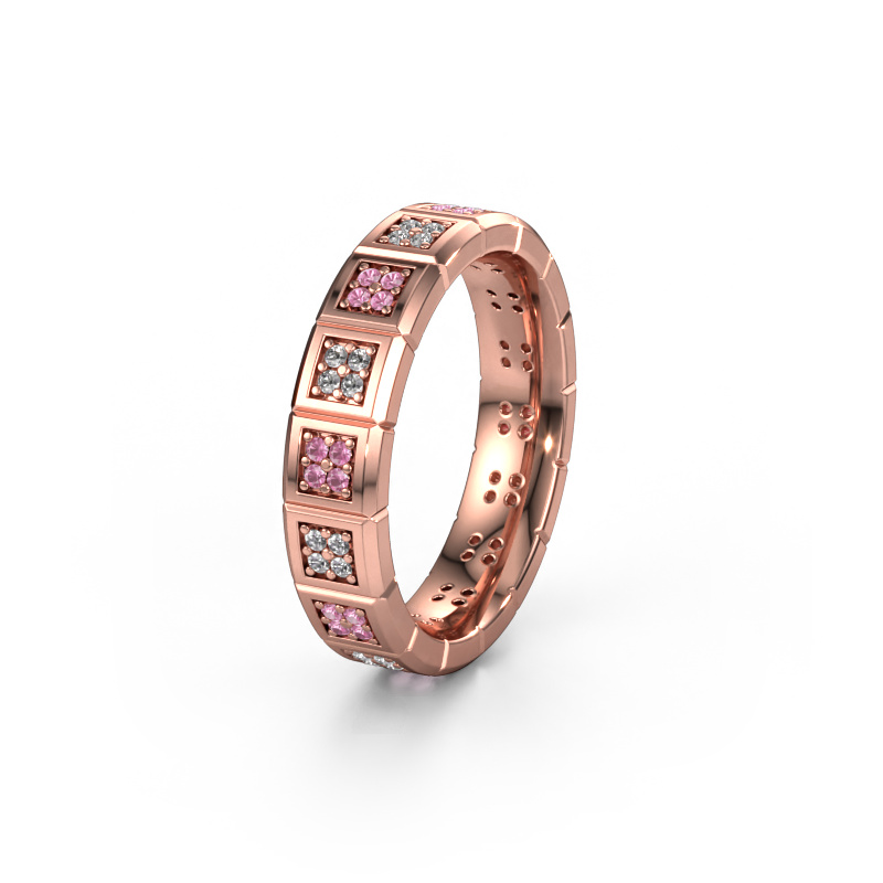 Bild von Ehering WH2056L15DP 585 Roségold ±5x2.4 mm Pink Saphir