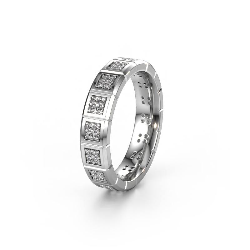 Image of Wedding ring WH2056L15DP 585 white gold ±0.20x0.09in Lab grown diamond
