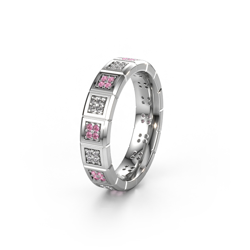 Image de Alliance WH2056L15DP 585 or blanc ±5x2.4 mm Saphir rose