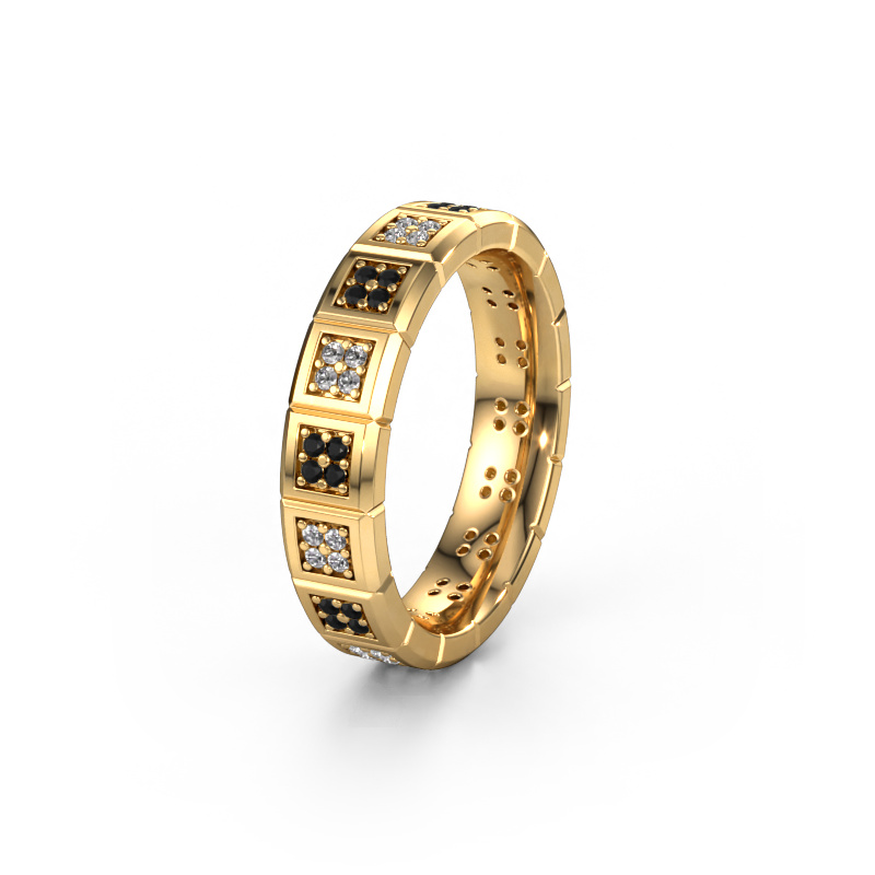Bild von Ehering WH2056L15DP 585 Gold ±5x2.4 mm Schwarz Diamant