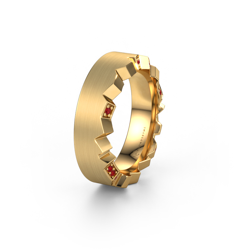 Bild von Ehering WH2058L17EM 585 Gold ±7x2.6 mm Rubin