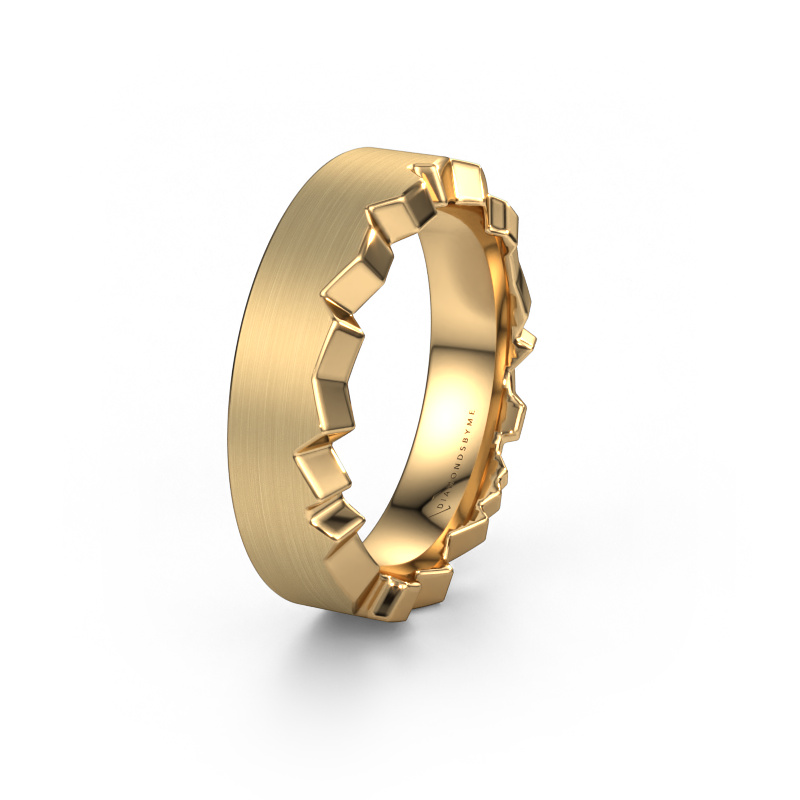 Image of Wedding ring WH2058M17EM 585 gold ±0.28x0.1in