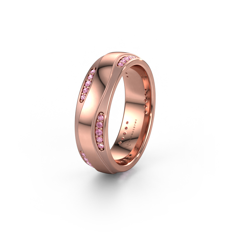 Bild von Ehering WH2062L26BM 585 Roségold ±6x2 mm Pink Saphir
