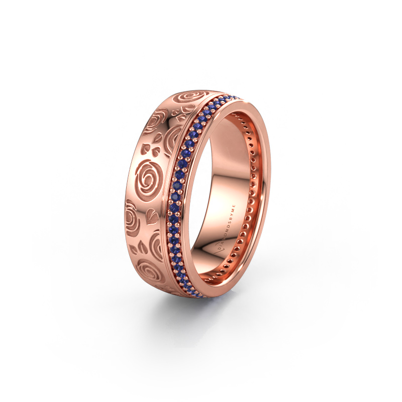 Bild av Vigselring WH2066L27D 585 roséguld ±7 x 2,4 mm Safir 1 mm