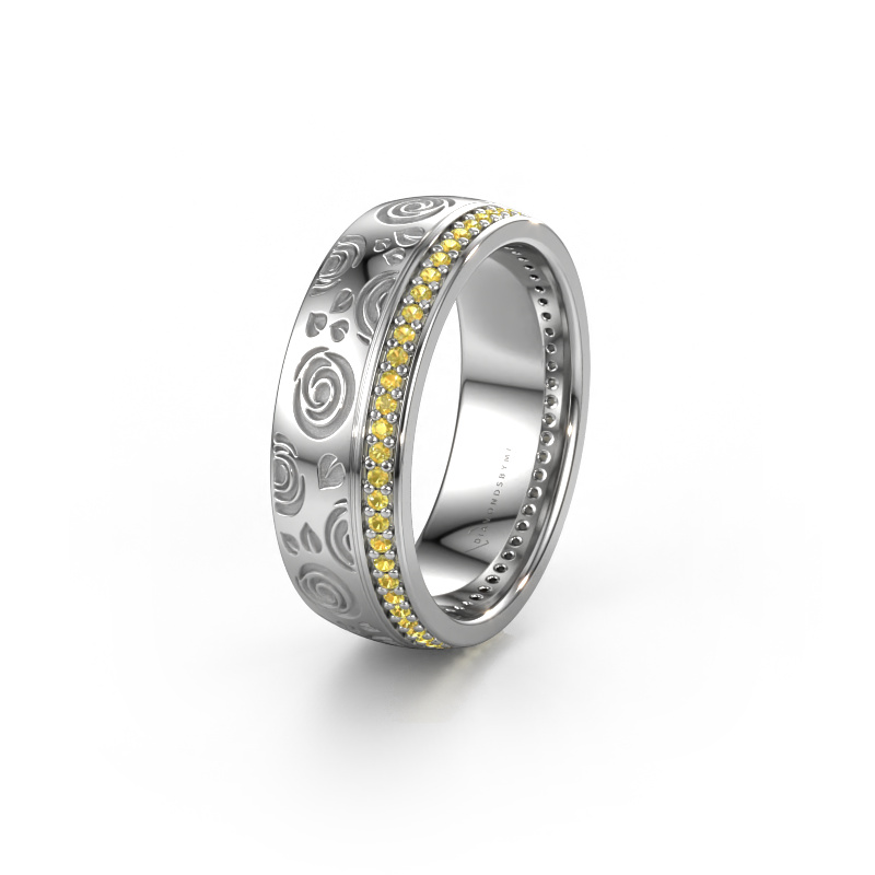 Image de Alliance WH2066L27D 585 or blanc ±7x2.4 mm Saphir jaune 1 mm