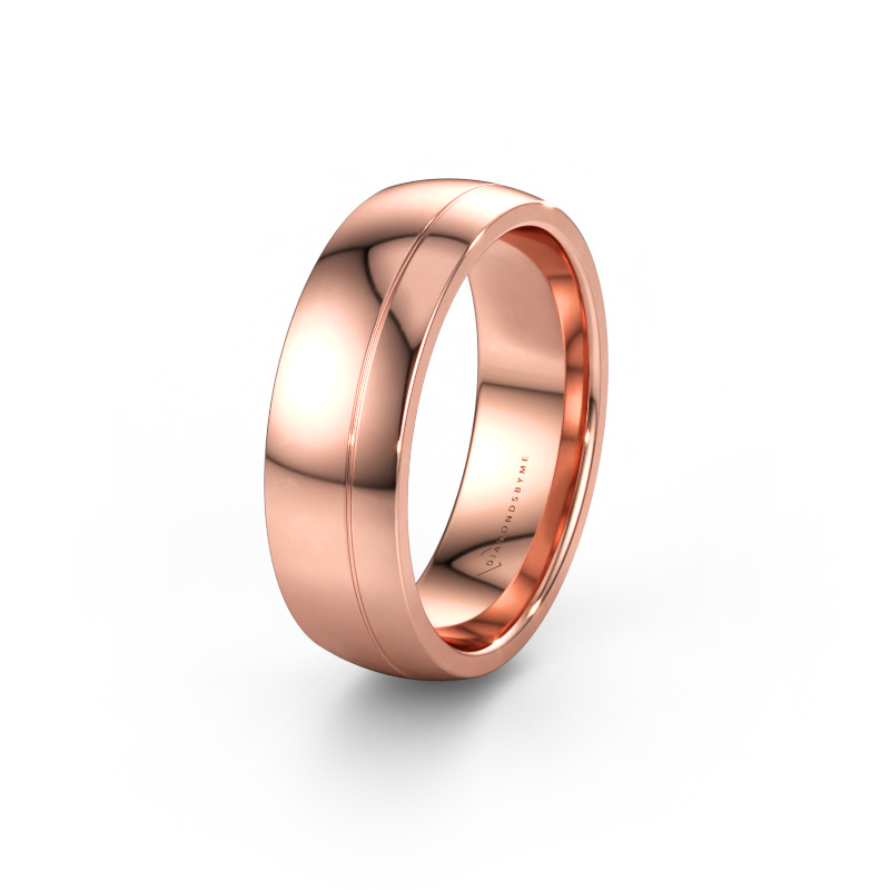 Immagine di Fede nuziale WH2066M27D 585 oro rosa ±7 x 2,4 mm