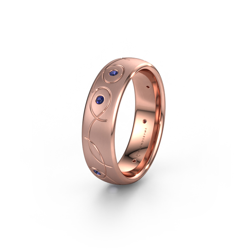Image de Alliance WH2068L36BM 585 or rose ±6x2 mm Saphir