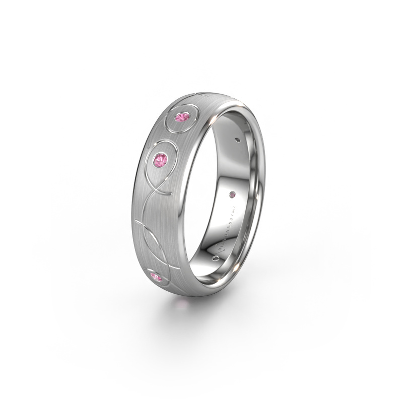 Bild von Ehering WH2068L36BM 950 Platin ±6x2 mm Pink Saphir