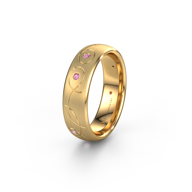 Bild von Ehering WH2068L36BM 585 Gold ±6x2 mm Pink Saphir