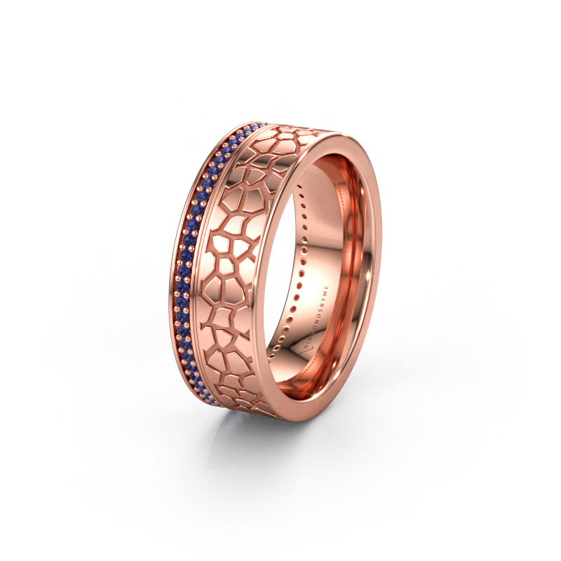 Immagine di Fede nuziale WH2070L17C 585 oro rosa ±7 x 2,2 mm Zaffiro