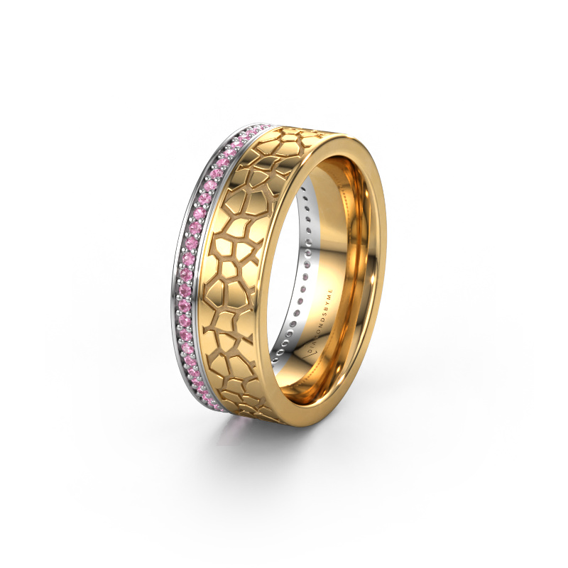 Bild von Ehering WH2070L17C 585 Weißgold ±7x2.2 mm Pink Saphir