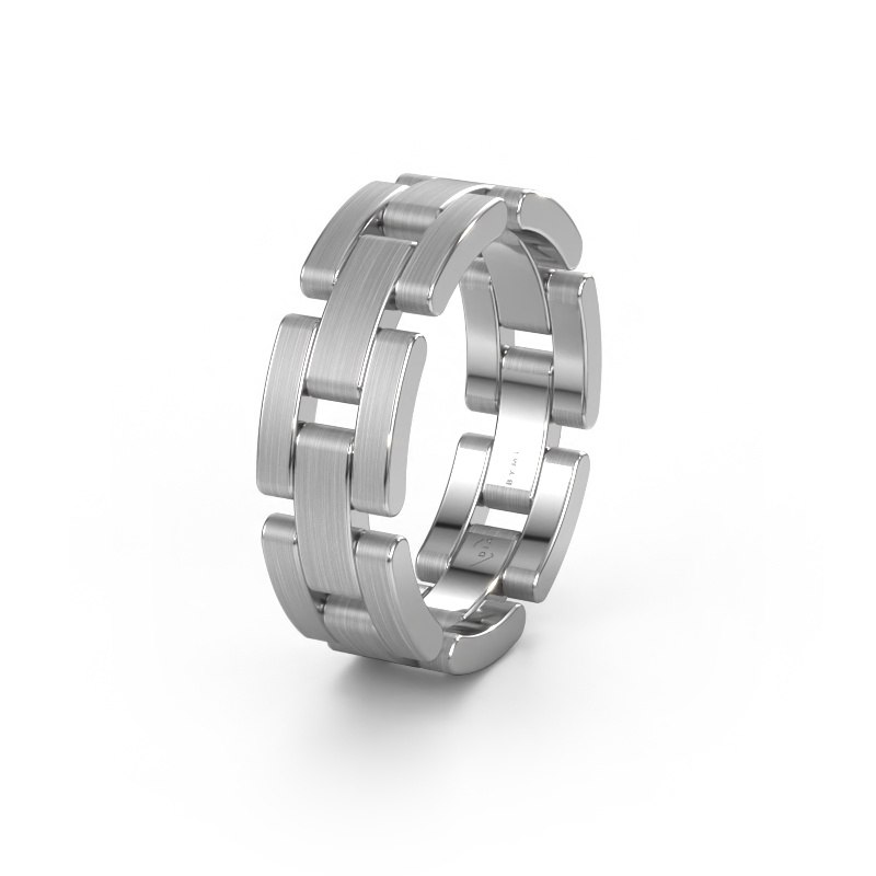 Image of Wedding ring WH2078M17BPM 950 platinum ±0.28x0.08 in