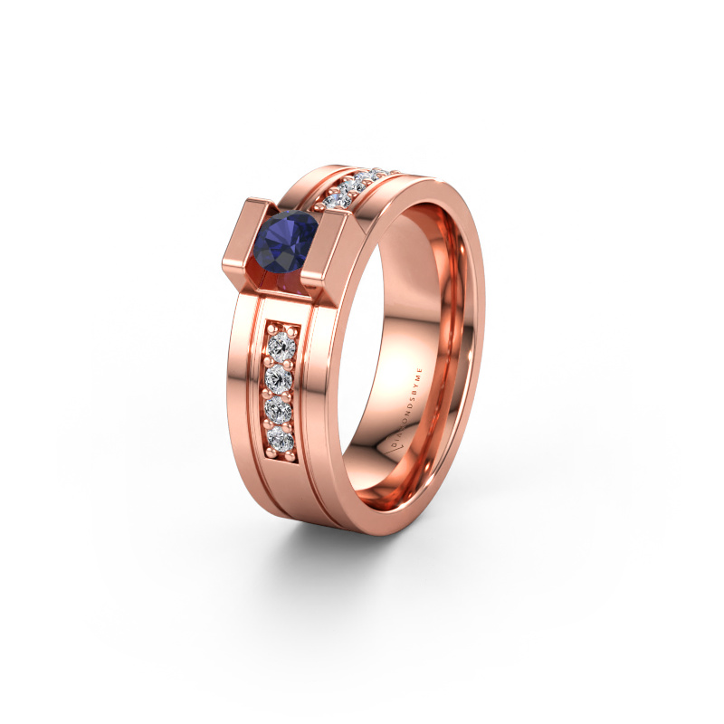Immagine di Fede nuziale WH2092L16BP 585 oro rosa ±6,5 x 2 mm Zaffiro