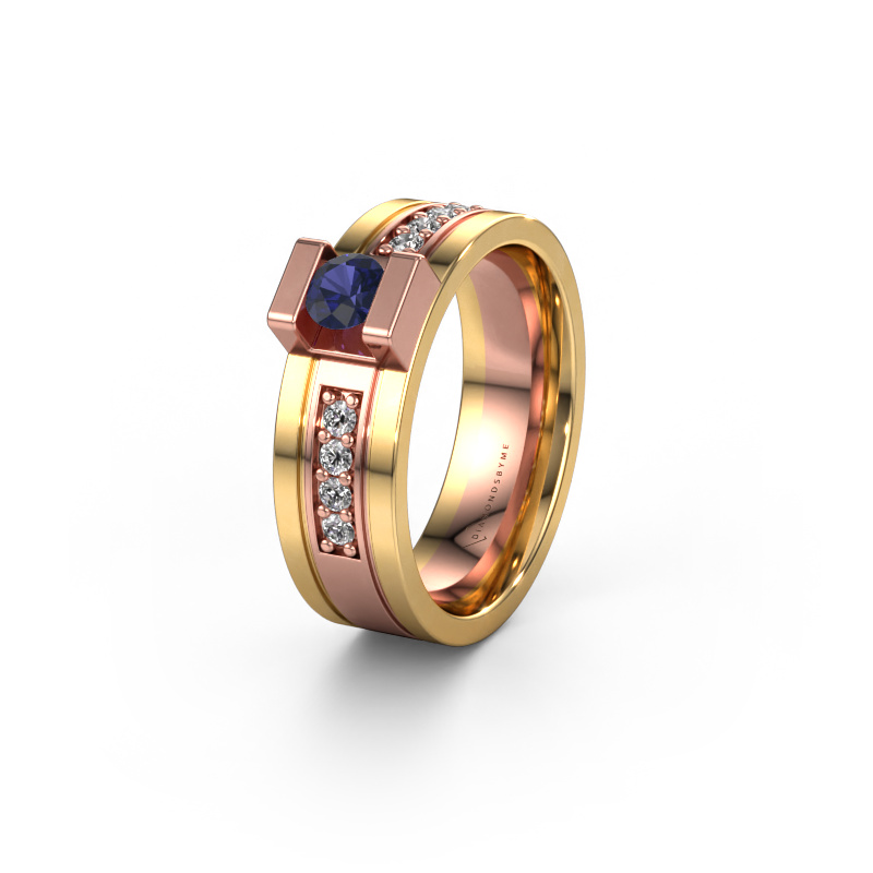 Bild von Ehering WH2092L16BP 585 Roségold ±6,5x2 mm Saphir