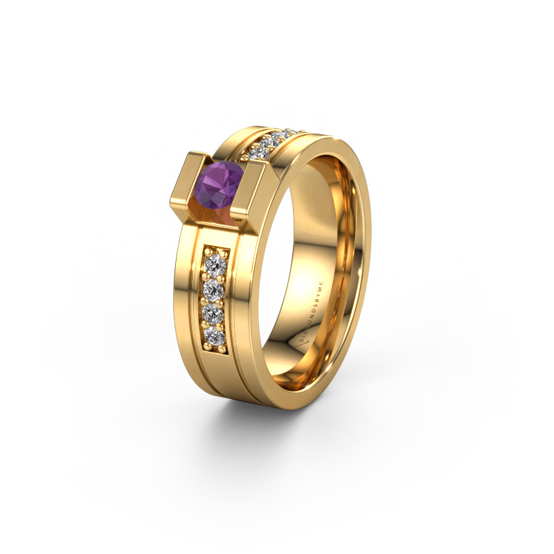 Bild von Ehering WH2092L16BP 585 Gold ±6,5x2 mm Amethyst