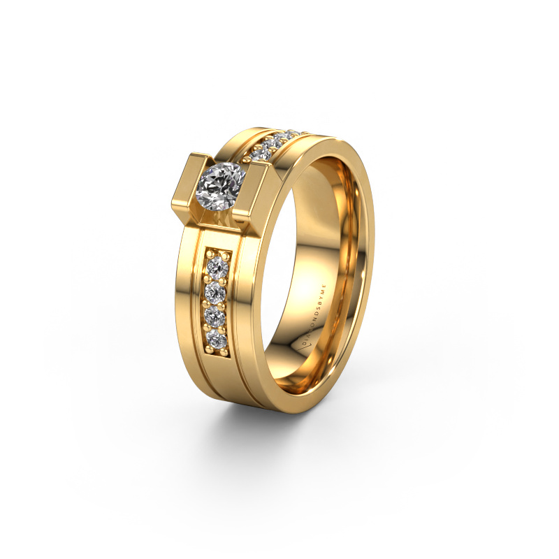 Image of Wedding ring WH2092L16BP 585 gold ±0.26x0.08 in Zirconia